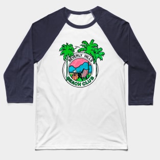 Beverly Hills Beach Club - Retro Summer Design Baseball T-Shirt